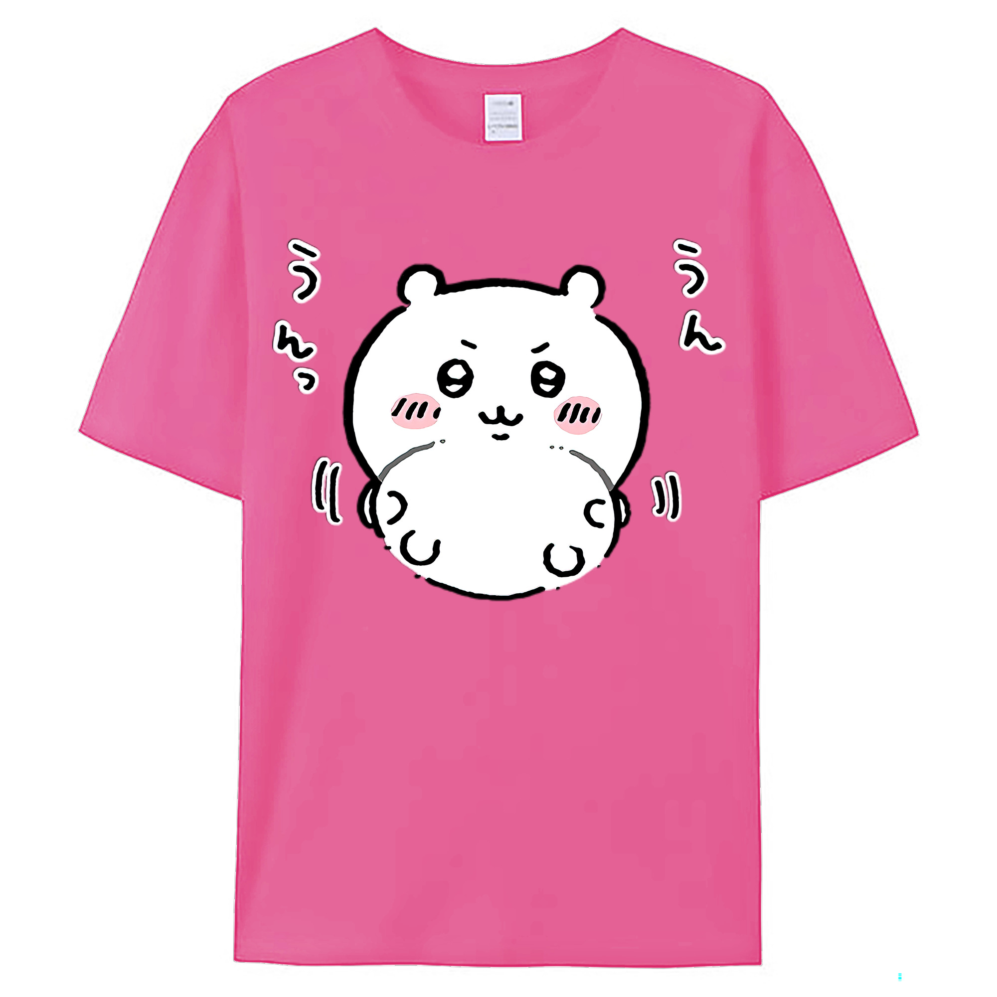 （画像用） ちいかわ ちいかわ Chii-kawa chiikawa レディースカジュアルプリントTシャツ（綿100％）